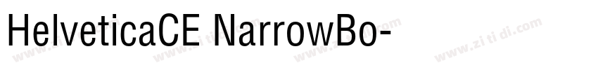 HelveticaCE NarrowBo字体转换